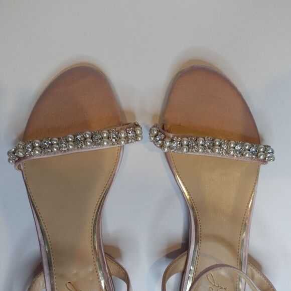 BADGLEY MISCHKA jewel flat sandals rose pink size 6.5 - Picture 7 of 10